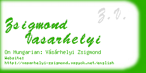 zsigmond vasarhelyi business card